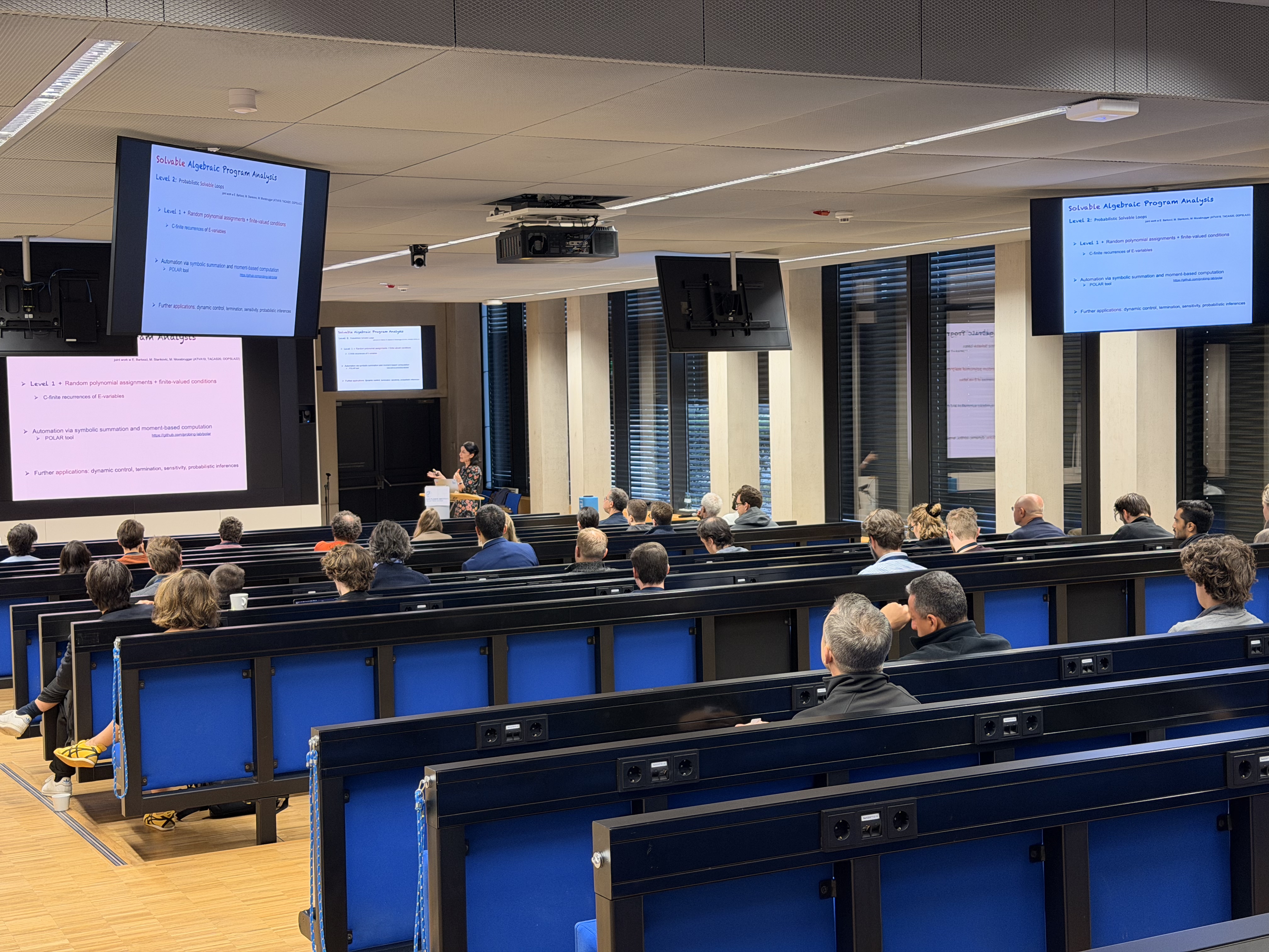 Prof. Dr. Laura Kovac's keynote 'What is solvable in Algebraic Program Analysis?'